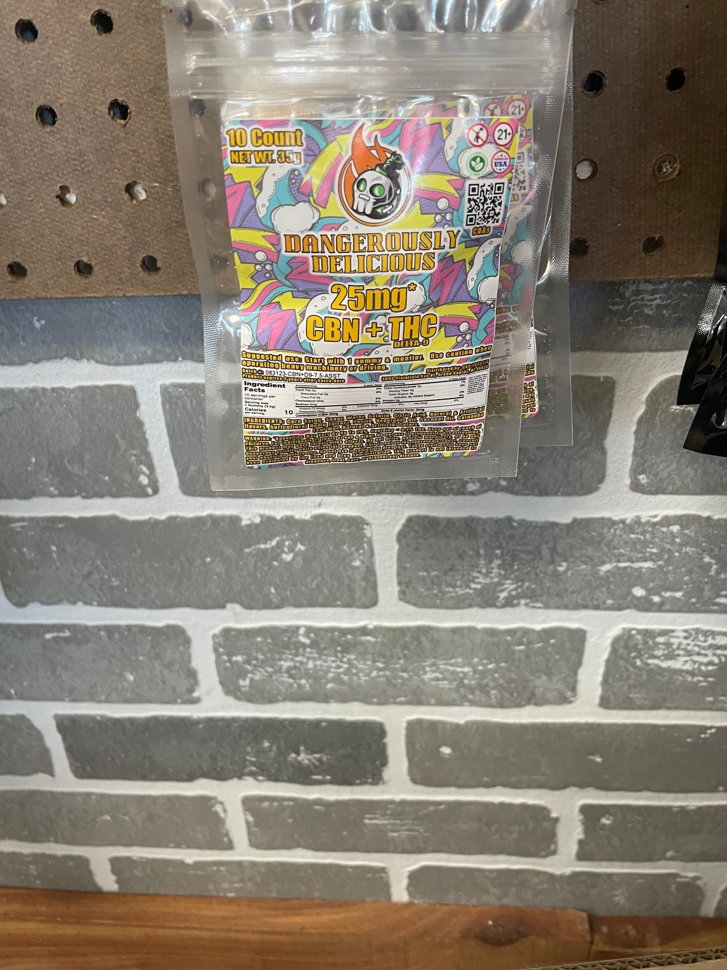 Dangerously Delicious - 25mg CBN + THC Gummy 10ct Package