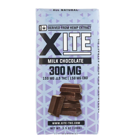 XITE D9 Milk Chocolate Bar -  300mg