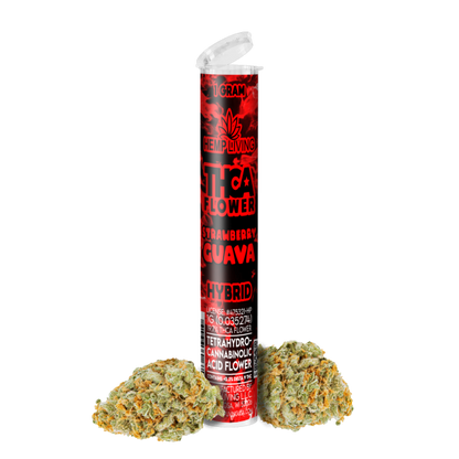 Hemp Living – THCA Flower 1g Pre-roll – Strawberry Guava