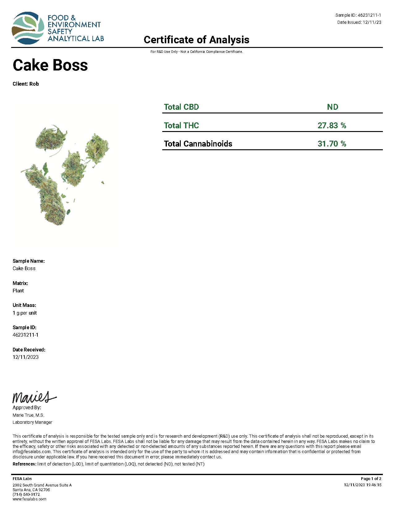 Cake Boss - THCA Flower