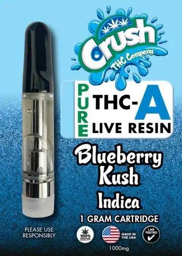 Crush PURE THCA Live Resin - 1 gram Cartridges