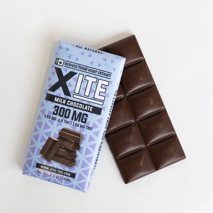 XITE D9 Milk Chocolate Bar -  300mg