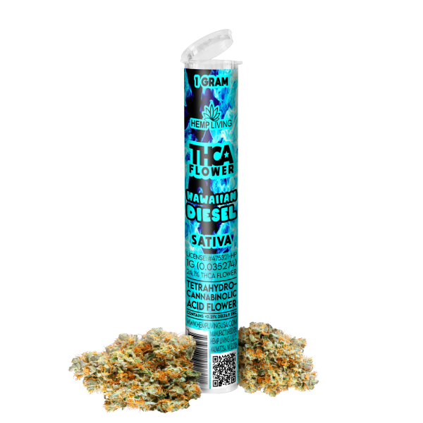 Hemp Living – THCA Flower 1g Pre-roll – Hawaiian Diesel